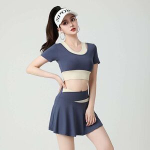 Sports set featuring top and skirt
