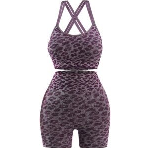 Leopard print athletic set