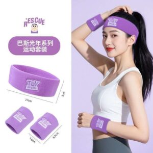 Sports headbend and wristband set
