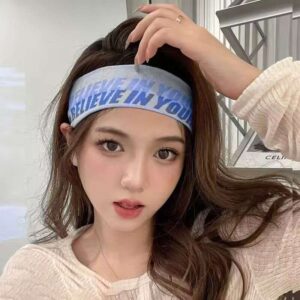 Stretch fabric sports headbands